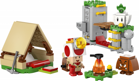 Toad-baas' kampeerplaats