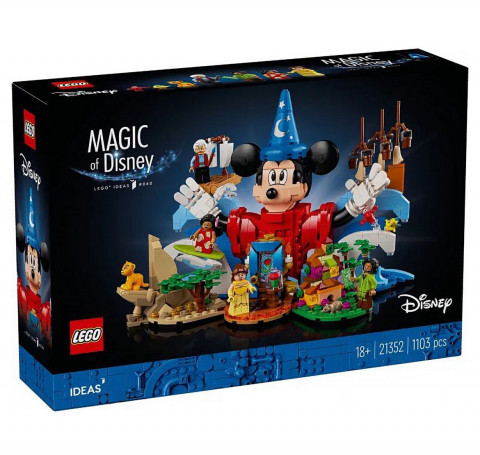 Nieuwe LEGO Ideas 21352 Disney 100 Celebration verwacht op 1 oktober: eerste beelden!