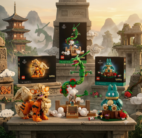 Nieuwe LEGO Pokémon sets voor augustus 2026 onthuld: Munchlax, Arcanine en Rayquaza