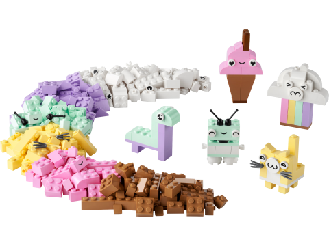 Creatief spelen met pastelkleuren