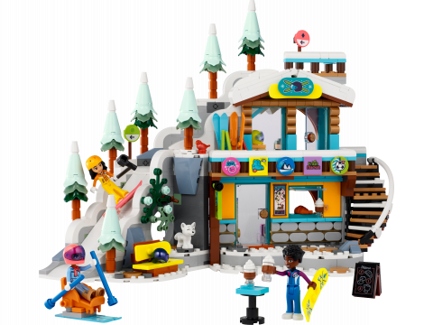 Vakantie skipiste en café