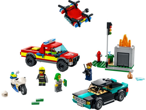 Brandweer & Politie achtervolging