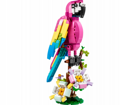 Exotische roze papegaai