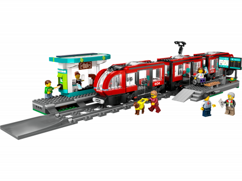 Stadstram en station