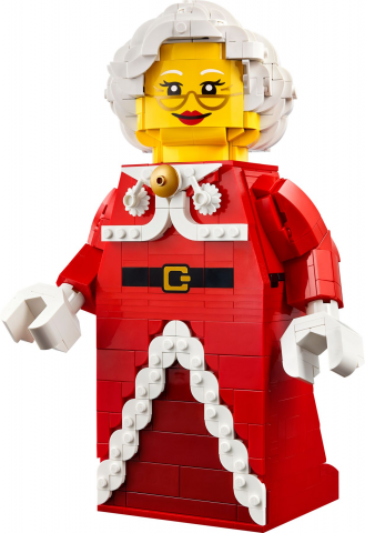 Grote minifiguur van de Kerstvrouw