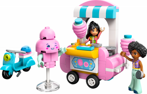 Suikerspinkraam en scooter