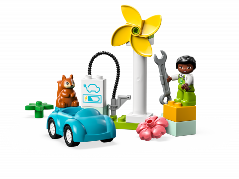 Windmolen en elektrische auto