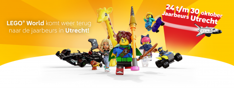 Van 24 tot 30 oktober LEGO world in de Jaarbeurs Utrecht