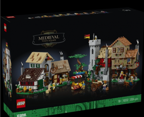 LEGO Icons 10332 Medieval town square release op 3 maart 2024