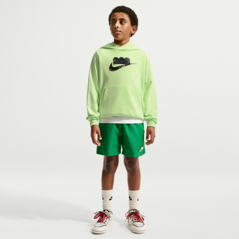 Nike x LEGO collectie hoodie voor oudere kinderen - limoengroen