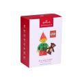 Elf met teddybeer kerstversiering om te verzamelen